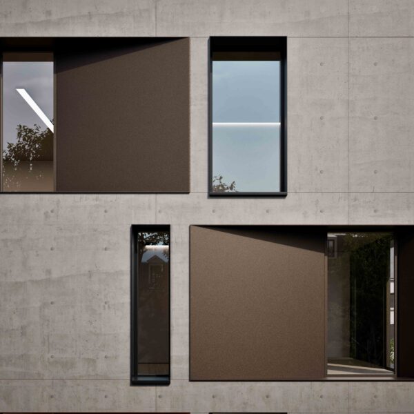 Concrete with Brown Panels Zoom